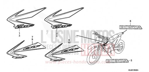 MARQUE (CRF80F8,9/CRF100F8,9,A) CRF100F8 de 2008